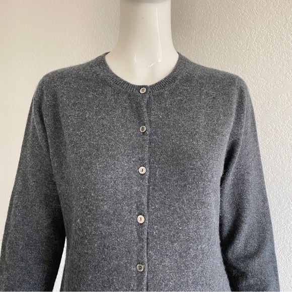 Gobi Cashmere Crew Neck Cardigan - Picture 12 of 14